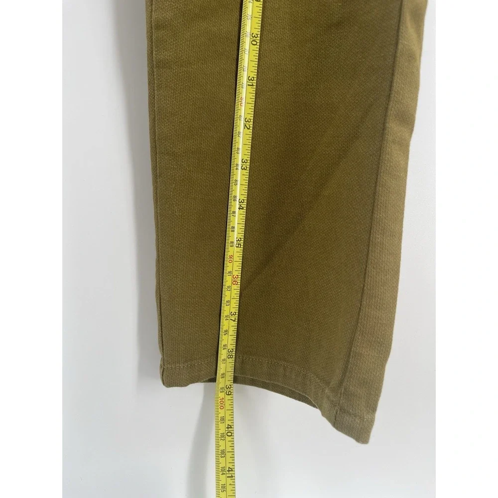 Zara Man Pants Size 32 Slim Fit Green Stretch Casual Chinos‎ Men